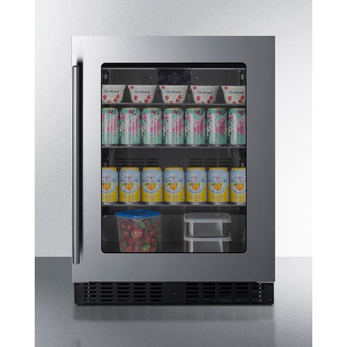 Summit 24" Wide Built-In Beverage Fridge ASDG2411 Beverage Centers ASDG2411 Wine Coolers Empire