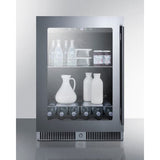 Summit 24" Wide Built-In Beverage Fridge CL24BVLHD Beverage Centers CL24BVLHD Wine Coolers Empire