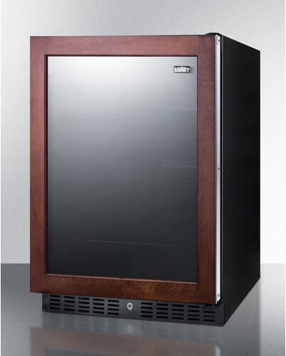 Summit 24" Wide Built-In Beverage Fridge SCR2466PNR Beverage Centers AL57GPNR Wine Coolers Empire