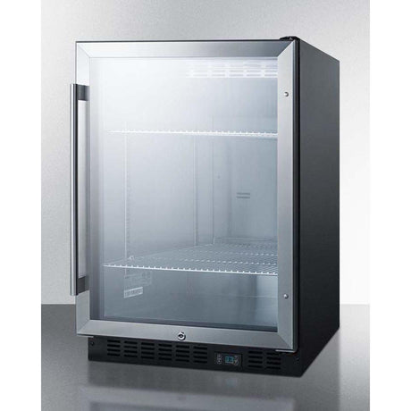 Summit 24" Wide Built-In Beverage Fridge SCR610BL Beverage Centers SCR610BL Wine Coolers Empire