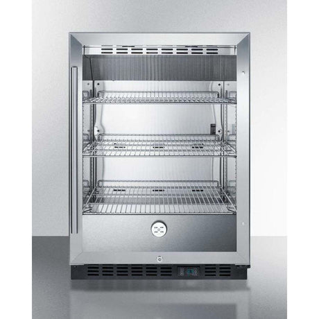 Summit 24" Wide Built-In Beverage Fridge SCR610BL Beverage Centers SCR610BL Wine Coolers Empire