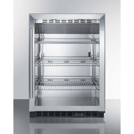 Summit 24" Wide Built-In Beverage Fridge SCR610BLCSS Beverage Centers SCR610BLCSS Wine Coolers Empire