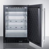 Summit 24" Wide Built-In Beverage Fridge SCR610BLSDCSS Beverage Centers SCR610BLSDCSS Wine Coolers Empire