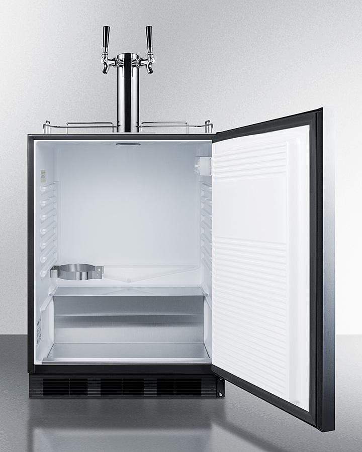 Summit 24" Wide Built-In Cold Brew Coffee Kegerator, ADA Compliant SBC58BLBIADACFTWIN Kegerators SBC58BLBIADACFTWIN Wine Coolers Empire