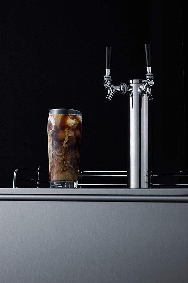Summit 24" Wide Built-In Cold Brew Coffee Kegerator, ADA Compliant SBC58BLBIADACFTWIN Kegerators SBC58BLBIADACFTWIN Wine Coolers Empire