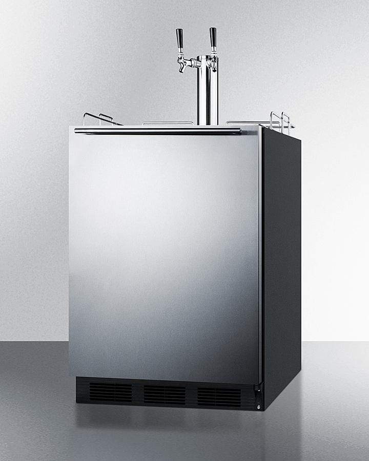 Summit 24" Wide Built-In Cold Brew Coffee Kegerator, ADA Compliant SBC58BLBIADACFTWIN Kegerators SBC58BLBIADACFTWIN Wine Coolers Empire