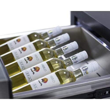 Summit 24" Wide Built-In Commercial Beverage Refrigerator With Top Drawer SCR615TD Beverage Centers SCR615TD Wine Coolers Empire
