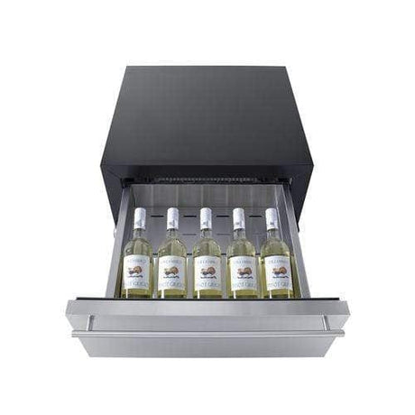 Summit 24" Wide Built-In Commercial Beverage Refrigerator With Top Drawer SCR615TD Beverage Centers SCR615TD Wine Coolers Empire