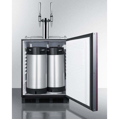 Summit 24" Wide Built-In Dual Tap, ADA Compliant Coffee Kegerator SBC58BBIIFNCFTWINADA Kegerators SBC58BBIIFNCFTWINADA Wine Coolers Empire