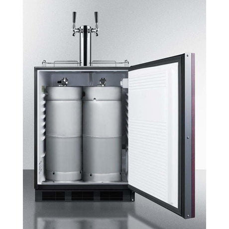 Summit 24" Wide Built-In Dual Tap , ADA Compliant Wine Kegerator SBC58BBIIFWKDTWINADA Kegerators SBC58BBIIFWKDTWINADA Wine Coolers Empire