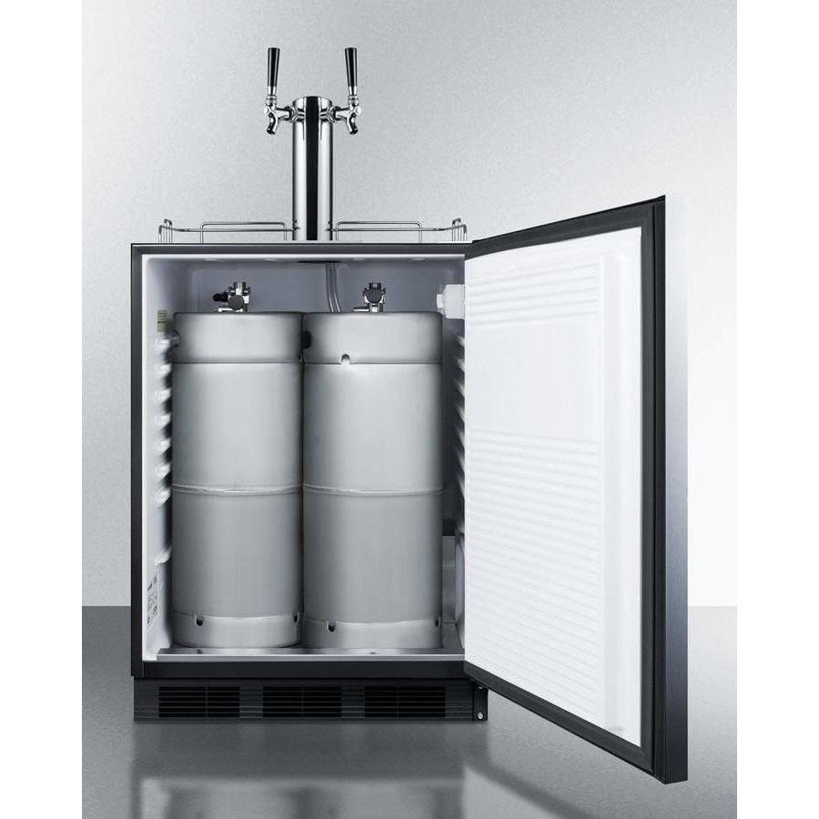 Summit 24" Wide Built-In Dual Tap Wine Kegerator, ADA Compliant SBC58BBIWKDTWINADA Kegerators SBC58BBIWKDTWINADA Wine Coolers Empire