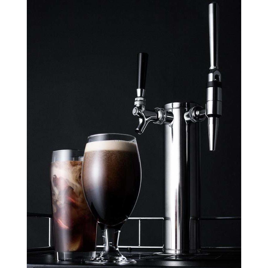 Summit 24" Wide Coffee Dual Tap Kegerator SBC635M7CMTWIN Coffee Dispensers SBC635M7CMTWIN Wine Coolers Empire