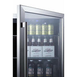 Summit 24" Wide Commercial Outdoor Beverage Fridge SCR611GLOS Beverage Centers SCR611GLOS Wine Coolers Empire