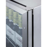 Summit 24" Wide Commercial Outdoor Beverage Fridge SCR611GLOS Beverage Centers SCR611GLOS Wine Coolers Empire