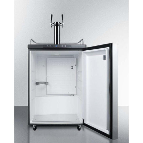 Summit 24" Wide Double Tap Kegerator SBC635M7SSHHTWIN Kegerators SBC635M7SSHHTWIN Wine Coolers Empire