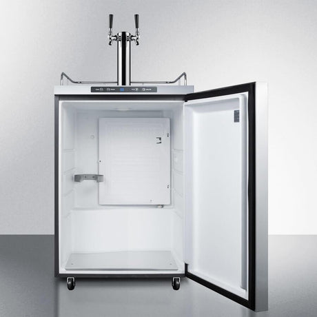 SUMMIT 24" Wide Dual Tap All Stainless Steel Outdoor Kegerator SBC635MOSHHTWIN Kegerators SBC635MOSHHTWIN Wine Coolers Empire