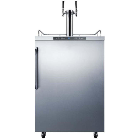 Summit 24" Wide Dual Tap All Stainless Steel Outdoor Kegerator SBC635MOSTWIN Kegerators SBC635MOSTWIN Wine Coolers Empire