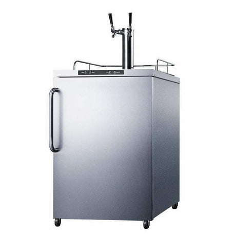 Summit 24" Wide Dual Tap All Stainless Steel Outdoor Kegerator SBC635MOSTWIN Kegerators SBC635MOSTWIN Wine Coolers Empire