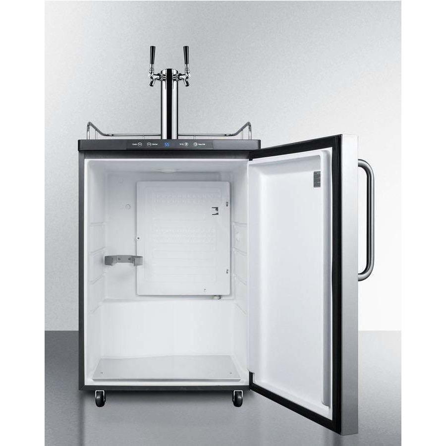 Summit 24" Wide Dual Tap Kegerator SBC635M7SSTBTWIN Kegerators SBC635M7SSTBTWIN Wine Coolers Empire