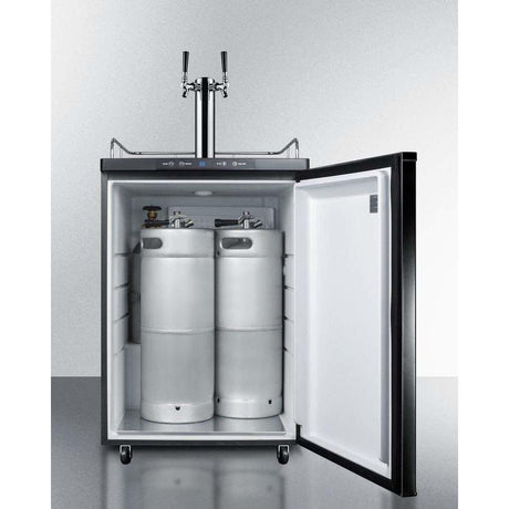Summit 24" Wide Dual Tap Kegerator SBC635M7TWIN Kegerators SBC635M7TWIN Wine Coolers Empire