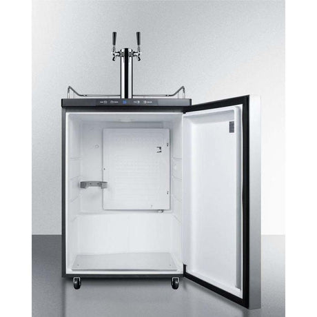Summit 24" Wide Dual Tap Kegerator SBC635MSSHHTWIN Kegerators SBC635MSSHHTWIN Wine Coolers Empire