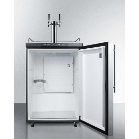 Summit 24" Wide Dual Tap Kegerator SBC635MSSHVTWIN Kegerators SBC635MSSHVTWIN Wine Coolers Empire