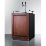 Summit 24" Wide Dual Tap Panel Overlay Door Built-In Kegerator SBC677BIIFTWIN Kegerators SBC677BIIFTWIN Wine Coolers Empire