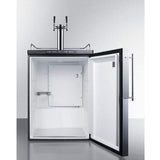 Summit 24" Wide Dual Tap Panel Overlay Door Kegerator SBC635MBIFRTWIN Kegerators SBC635MBIFRTWIN Wine Coolers Empire