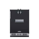 Summit 24" Wide Front Tap ADA Black Kegerator SBC58BFRTPADA Kegerators SBC58BFRTPADA Wine Coolers Empire