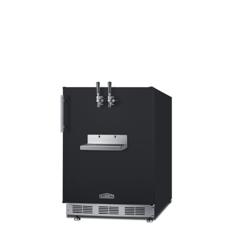Summit 24" Wide Front Tap Black Kegerator SBC58BFRTP Kegerators SBC58BFRTP Wine Coolers Empire