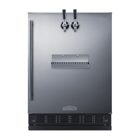 Summit 24" Wide Front Tap Kegerator SBC7BRSFRTP Kegerators SBC7BRSFRTP Wine Coolers Empire