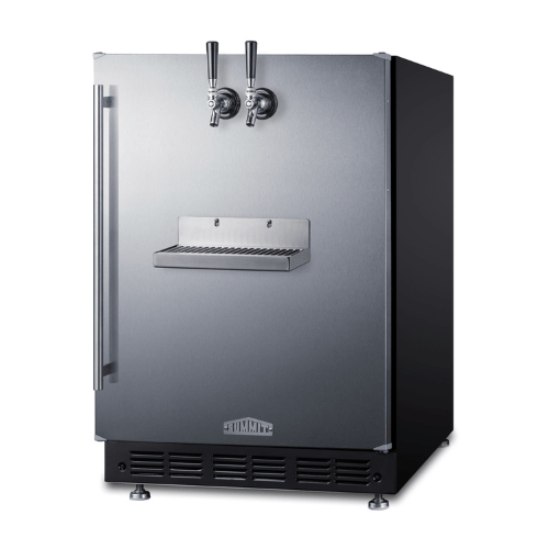 Summit 24" Wide Front Tap Kegerator SBC7BRSFRTP Kegerators SBC7BRSFRTP Wine Coolers Empire