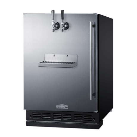 Summit 24" Wide Front Tap Kegerator SBC7BRSFRTPLHD Kegerators SBC7BRSFRTPLHD Wine Coolers Empire