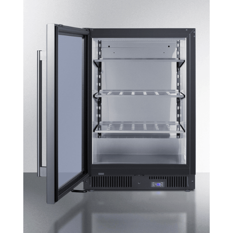 Summit 24" Wide Left Hinged Commercial Display Freezer SCF475LHD Freezers SCF475LHD Wine Coolers Empire