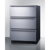 Summit 24" Wide Outdoor Built-In 3-Drawer All-Refrigerator SP6DS3DOS Refrigerators SP6DS3DOS Wine Coolers Empire