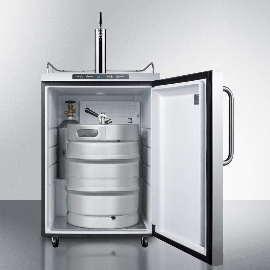 Summit 24" Wide Outdoor Dual Tap Kegerator SBC635MOS7 Kegerators SBC635MOS7 Wine Coolers Empire