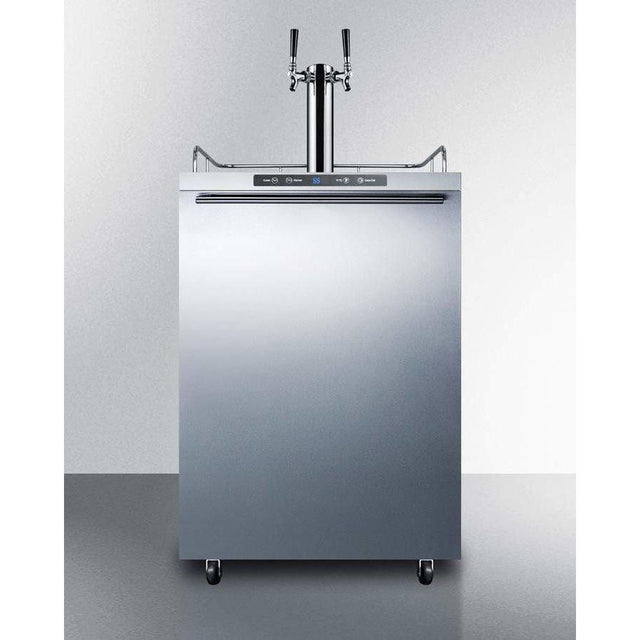 Summit 24" Wide Outdoor Dual Tap Kegerator SBC635MOS7HHTWIN Kegerators SBC635MOS7HHTWIN Wine Coolers Empire