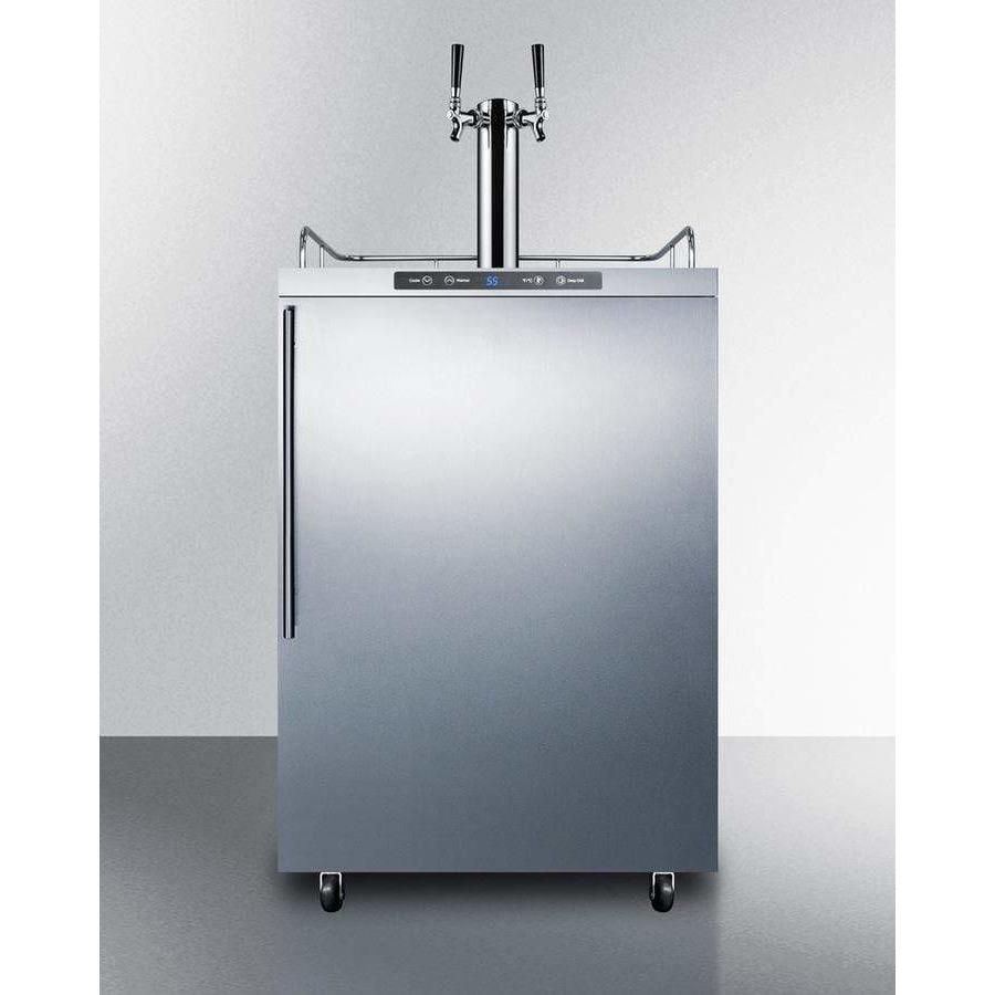 Summit 24" Wide Outdoor Dual Tap Kegerator SBC635MOS7HVTWIN Kegerators SBC635MOS7HVTWIN Wine Coolers Empire