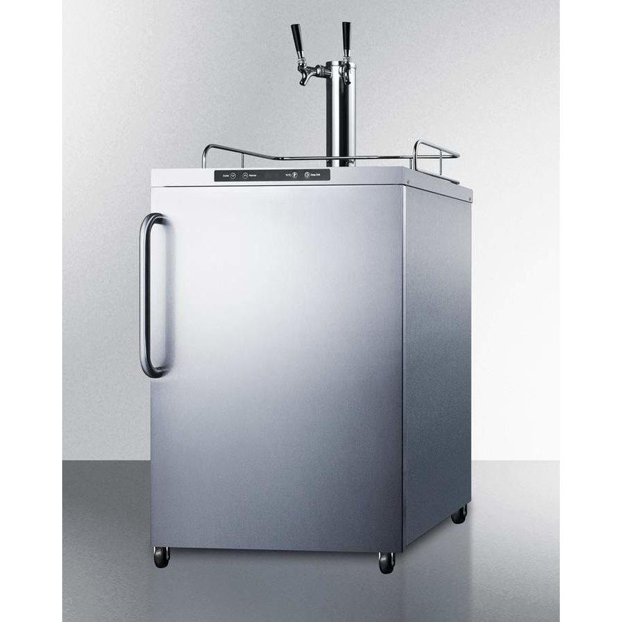 Summit 24" Wide Outdoor Dual Tap Kegerator SBC635MOS7TWIN Kegerators SBC635MOS7TWIN Wine Coolers Empire