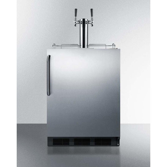 Summit 24" Wide Single Tap All Stainless Steel Commercial ADA Kegerator SBC58BBICSSADA Kegerators SBC58BBICSSADA Wine Coolers Empire