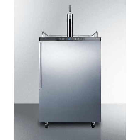 Summit 24" Wide Single Tap Kegerator SBC635M7SSHV Kegerators SBC635M7SSHV Wine Coolers Empire