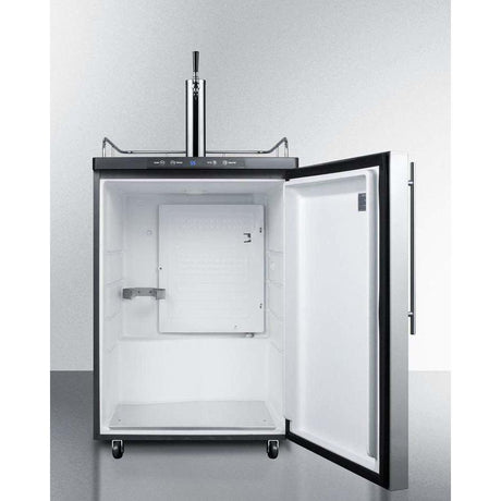 Summit 24" Wide Single Tap Kegerator SBC635M7SSHV Kegerators SBC635M7SSHV Wine Coolers Empire