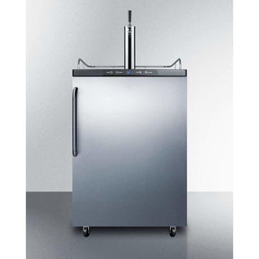 Summit 24" Wide Single Tap Kegerator SBC635M7SSTB Kegerators SBC635M7SSTB Wine Coolers Empire