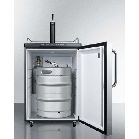 Summit 24" Wide Single Tap Kegerator SBC635MSSTB Kegerators SBC635MSSTB Wine Coolers Empire