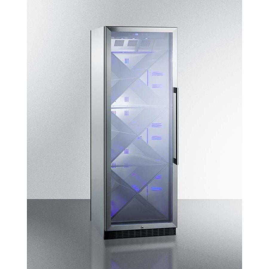 Summit 24" Wide Single Zone Commercial Wine Fridge SCR1401LHXCSS Wine Coolers SCR1401LHXCSS Wine Coolers Empire