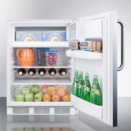 Summit 24" Wide Stainless ADA Refrigerator-Freezer CT661WSSTBADA Refrigerators CT661WSSTBADA Wine Coolers Empire