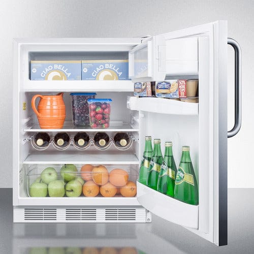 Summit 24" Wide Stainless ADA Refrigerator-Freezer CT661WSSTBADA Wine Coolers Empire