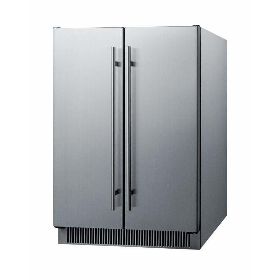 Summit 24" Wide Wine/Beverage Fridge SWBV24SS Wine/Beverage Coolers Combo SWBV24SS Wine Coolers Empire