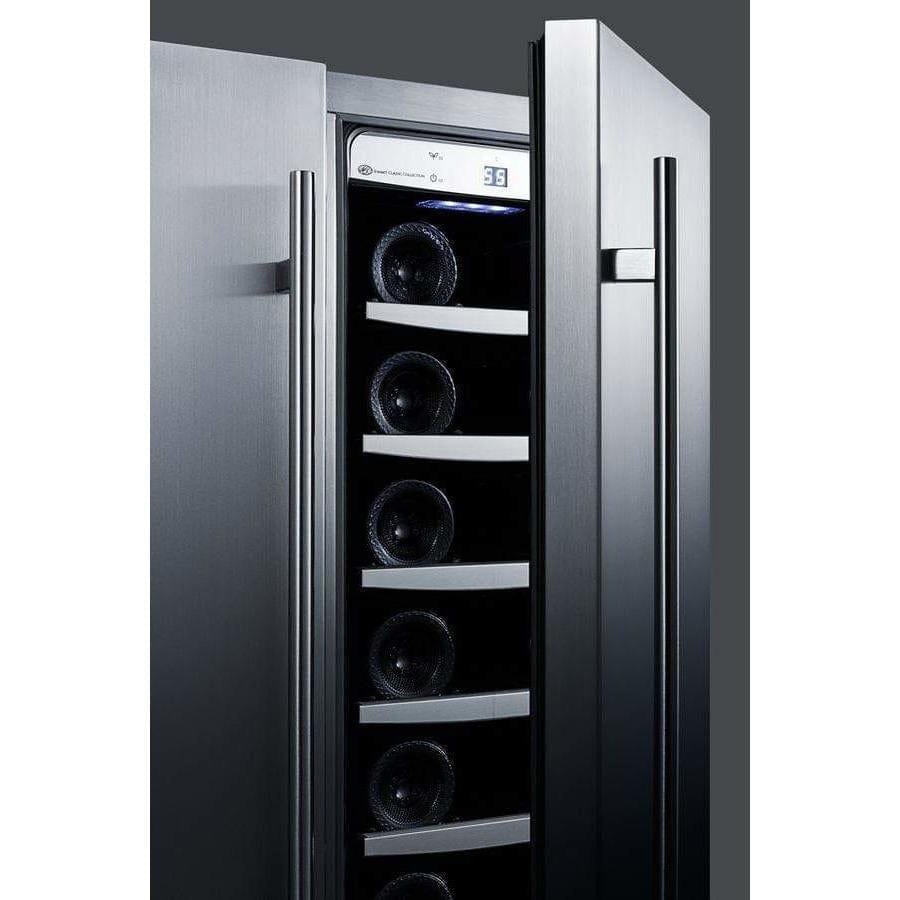 Summit 24" Wide Wine/Beverage Fridge SWBV24SS Wine/Beverage Coolers Combo SWBV24SS Wine Coolers Empire