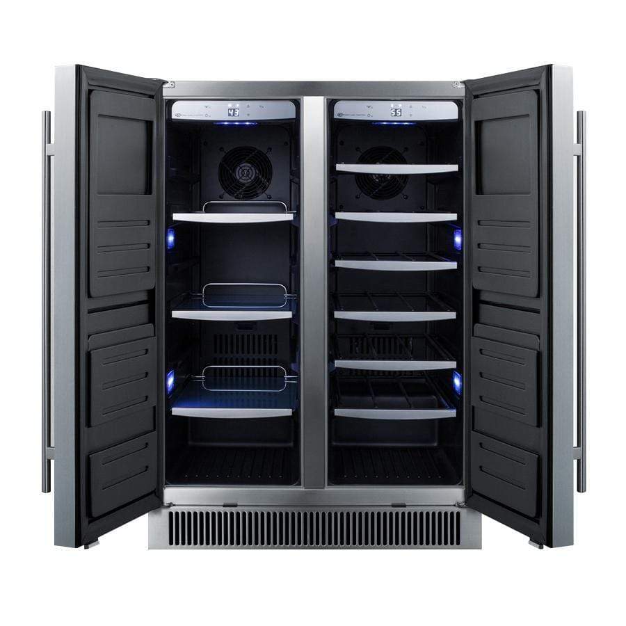 Summit 24" Wide Wine/Beverage Fridge SWBV24SS Wine/Beverage Coolers Combo SWBV24SS Wine Coolers Empire